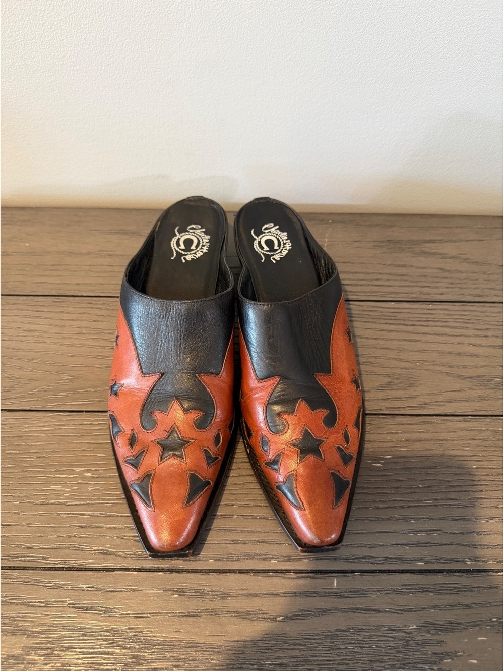 Charlie 1 Horse two-tone Leather Mules Women’s Size 7